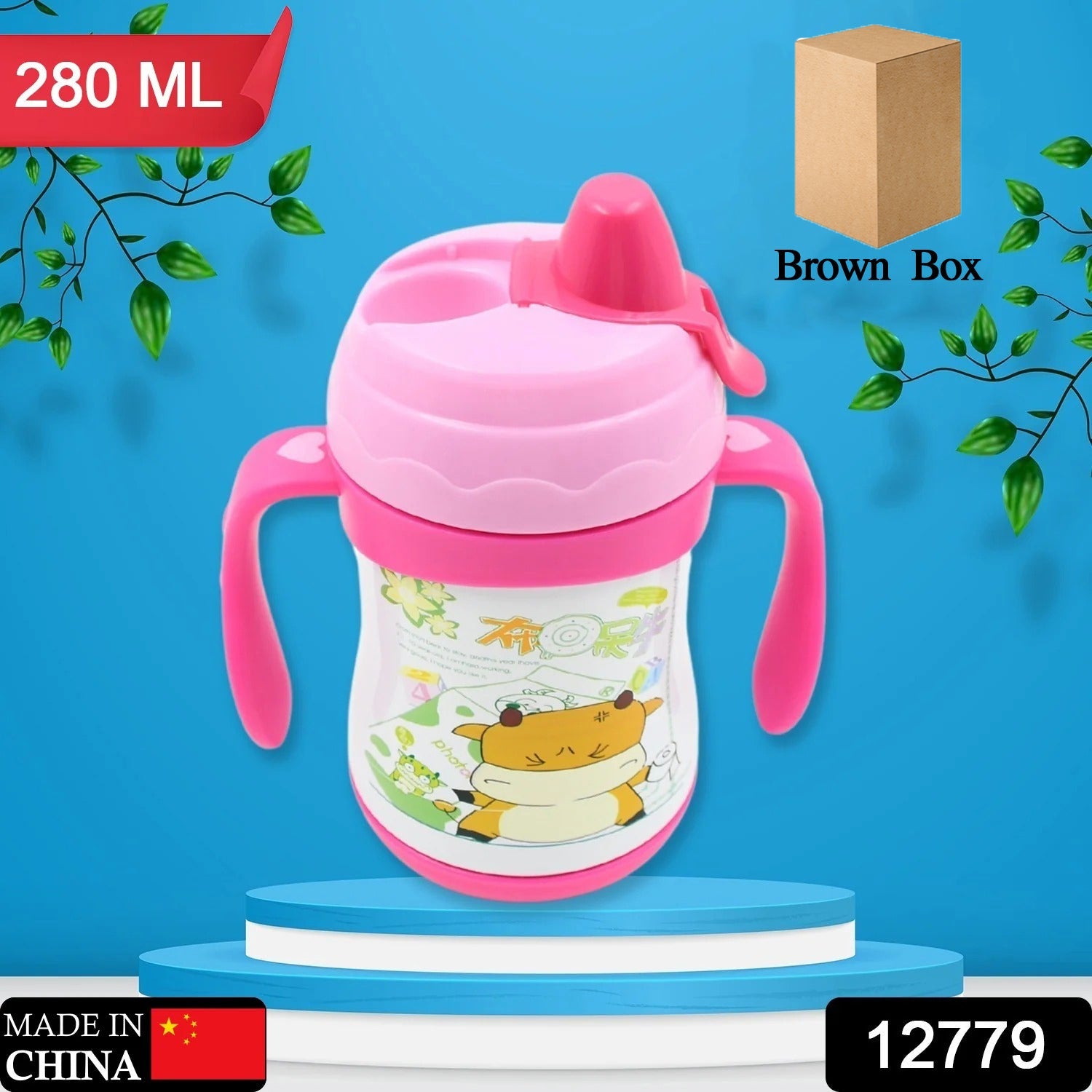 Vacuum Stainless Steel Water Bottle With Carry Handle & Straw Fridge Water Bottle Double Wall, Leak Proof, Rust Proof, Cold & Hot | Leak Proof | Office Bottle | Gym | Home | Kitchen | Hiking | Trekking | Travel Bottle (280 ML) Vacuum Stainless Steel Water Bottle With Carry Handle & Straw Fridge Water Bottle Double Wall, Leak Proof, Rust Proof, Cold & Hot | Leak Proof | Office Bottle | Gym | Home | Kitchen | Hiking | Trekking | Travel Bottle (280 ML)
